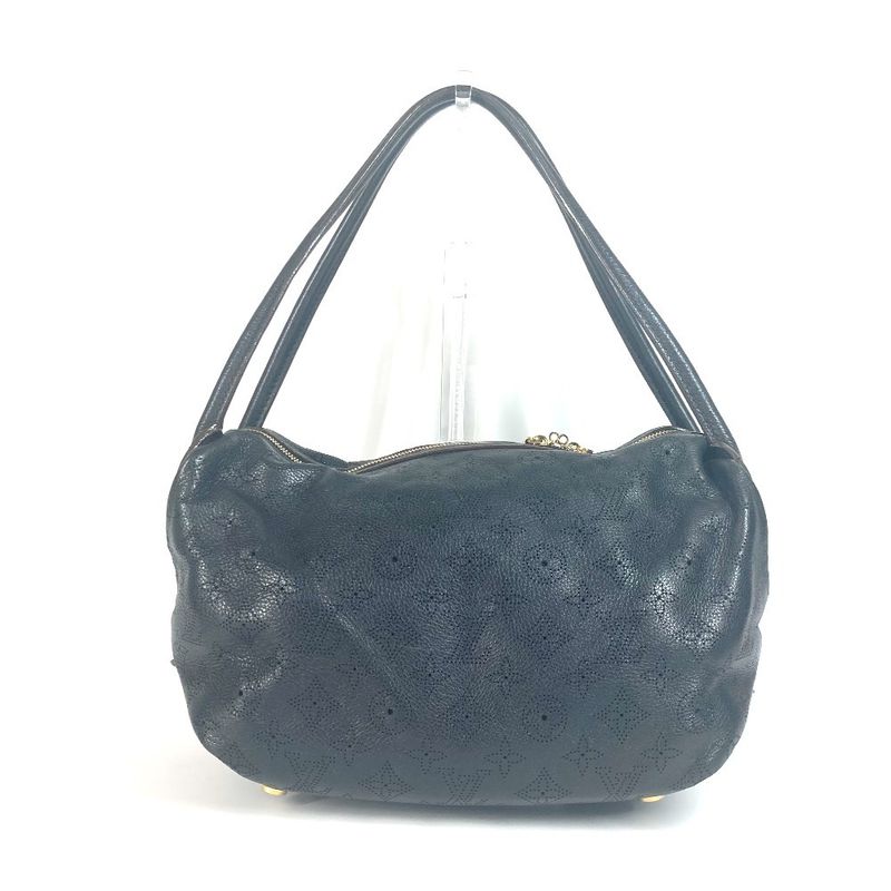 Louis Vuitton Shoulder Bag Galatea PM M93814 Monogram Mahina Leather Noir Black