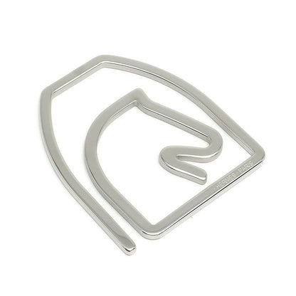 Hermes Esquettre Money Clip Silver Color Horse