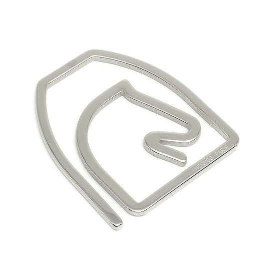 Hermes Esquettre Money Clip Silver Color Horse