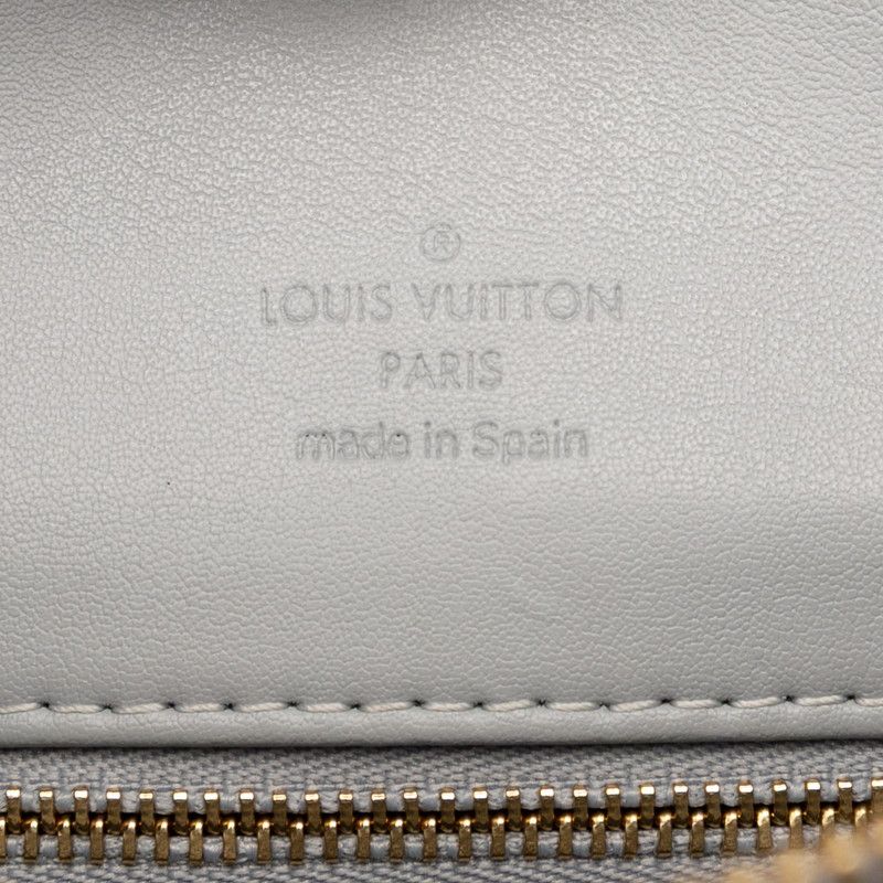 Louis Vuitton Monogram Vernis Houston Tote Handbag M91053 Gris Silver Patent