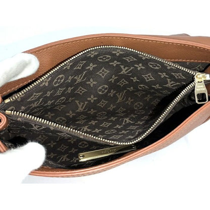 Louis Vuitton Shoulder Bag Dauphine Soft MM Cognac Calf Leather — view 9