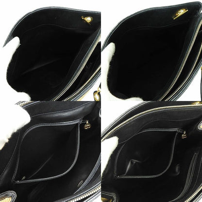 Chanel Chain Tote Bag Chanel Straw Bag 2nd Coco Mark Leather Gold Hardware