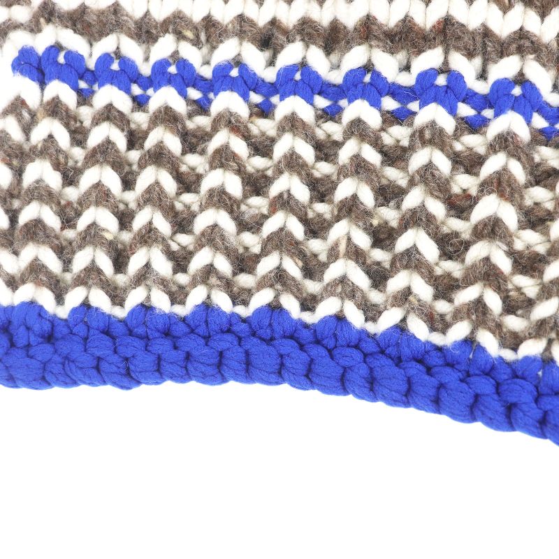 Bottega Veneta 2022 718051 Thick Wool Knit Scarf Brown Genuine