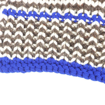 Bottega Veneta 2022 718051 Thick Wool Knit Scarf Brown Genuine