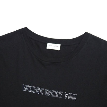 Saint Laurent Paris Short Sleeve T-shirt Size XS Print Cut And Sewn Car Made In