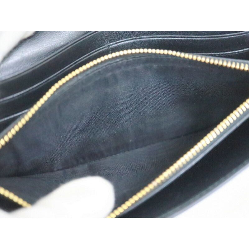 Prada Wallet Black Gold Leather — view 7