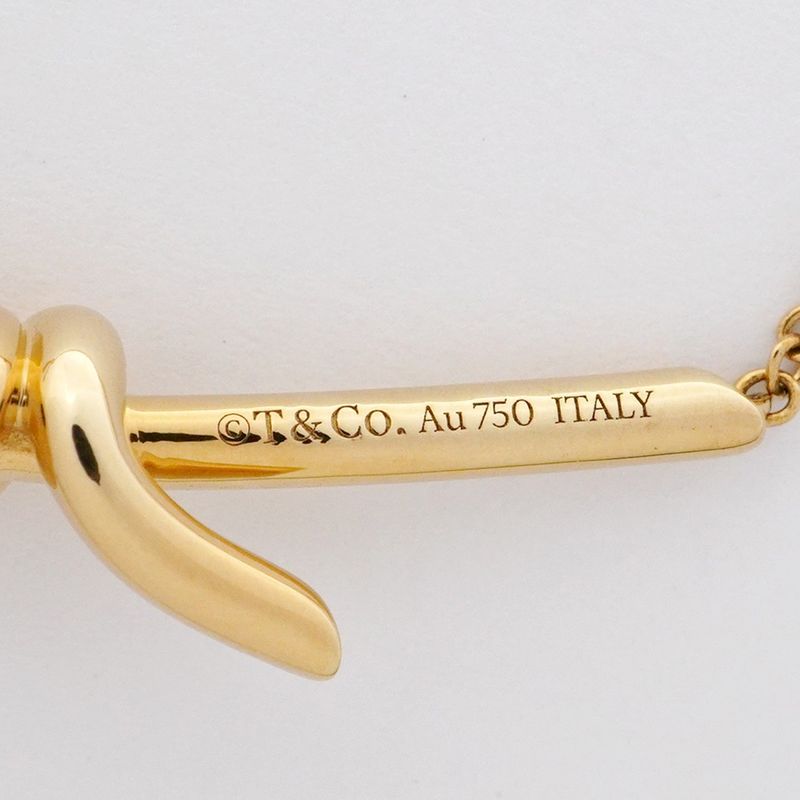 Tiffany & Co Necklace Knot 18K Yellow Gold Yellow Gold Ladies