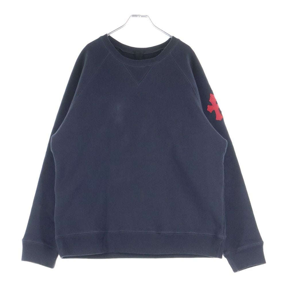 Chrome Hearts Grp Not Crewneck Sweatshirt Knot Cross Patch Flat Navy Red