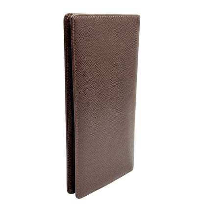 Louis Vuitton Porte Valle Carte Cles Taiga Leather Dark Brown Wallet — view 2