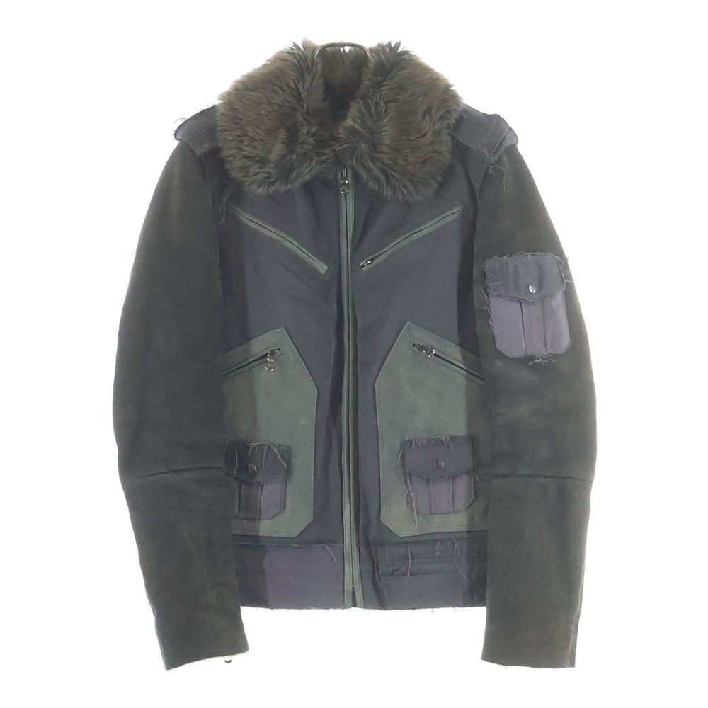 Dolce & Gabbana Nylon Field Fur Jacket Cut Replacement Lining