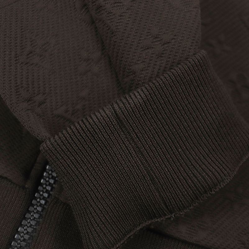  Louis Vuitton 2024 Hjy45w Monogram Logo Plate Zip-through Top Blouson Track