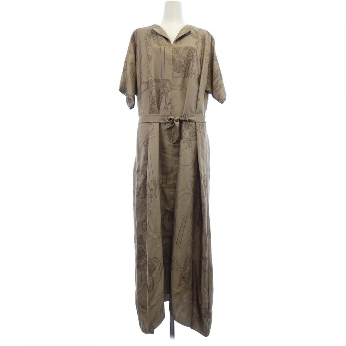 Hermes en Desordre Finesse Twill Lane Dress
