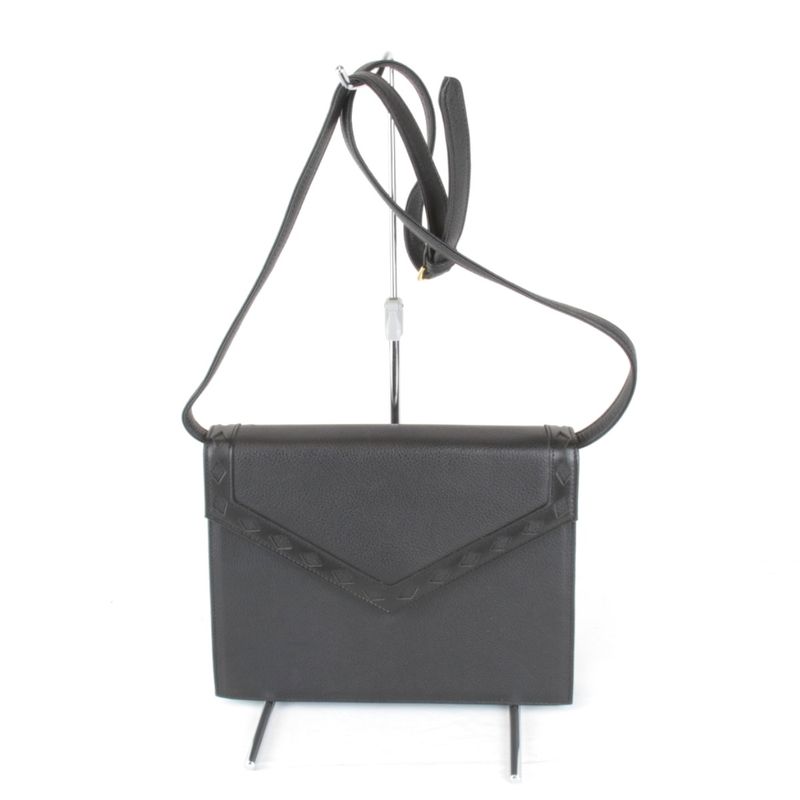 Saint Laurent Shoulder Bag Black Leather