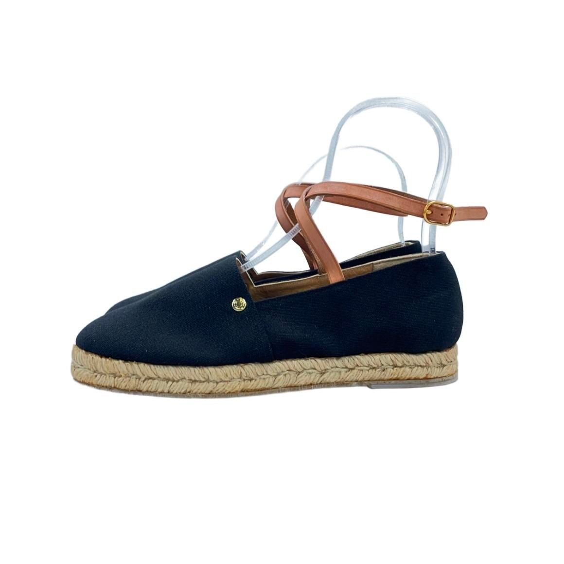 Hermes Flat Shoes Ankle Strap Espadrilles 37 — view 2