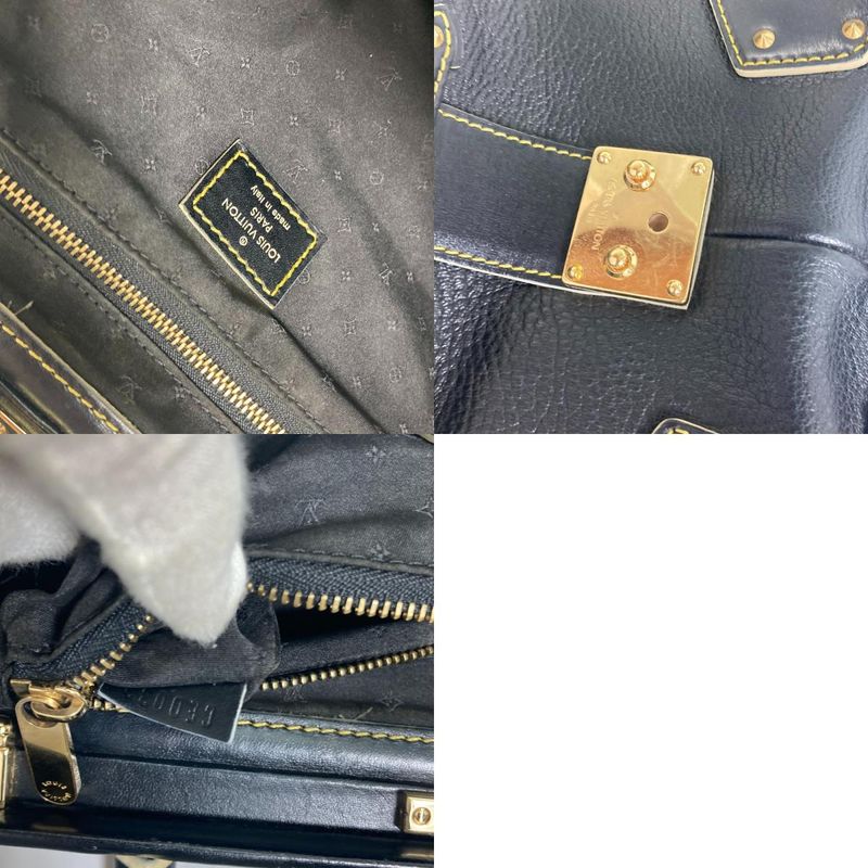 Louis Vuitton Handbag Angenieux PM M91805 Suhari Leather Noir Black