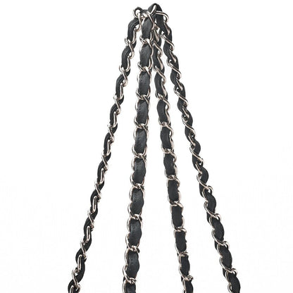 Chanel Shoulder Bag Denim Coco Mark Gray With Silver Hardware Ladies [no