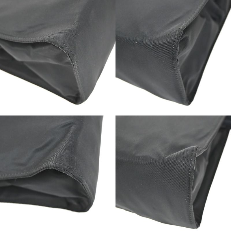 Prada Handbag Black Nylon Leather 80ka730