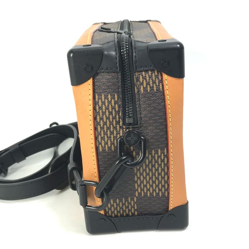 Louis Vuitton Shoulder Bag Soft Trunk N40381 Damier Giant Canvas Brown