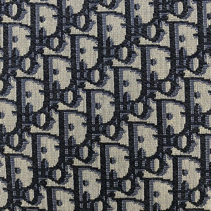 Christian Dior Tote Bag Navy Gray Oblique