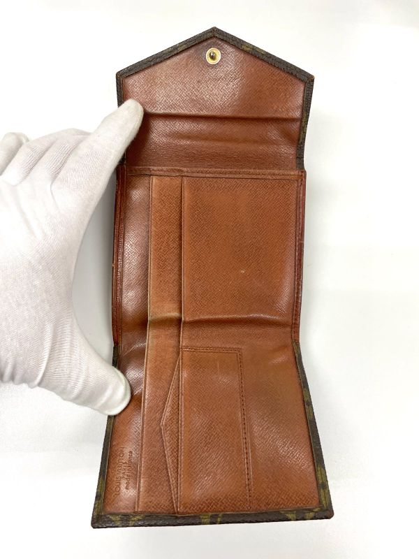 Louis Vuitton Monogram Porte Monet Bier Carte Cles Di Trifold Wallet W Hook