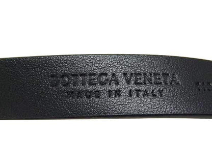 Bottega Veneta Leather Silver Hardware Belt Size 110cm (43.31in) 44IN