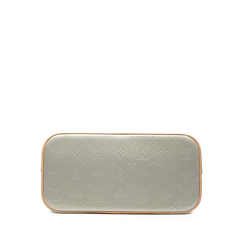 Louis Vuitton Monogram Vernis Houston Tote Handbag M91053 Gris Silver Patent