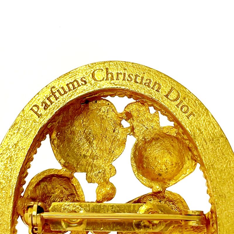 Christian Dior GP Parfums Perfume Motif Brooch Gold 350204 Brooch