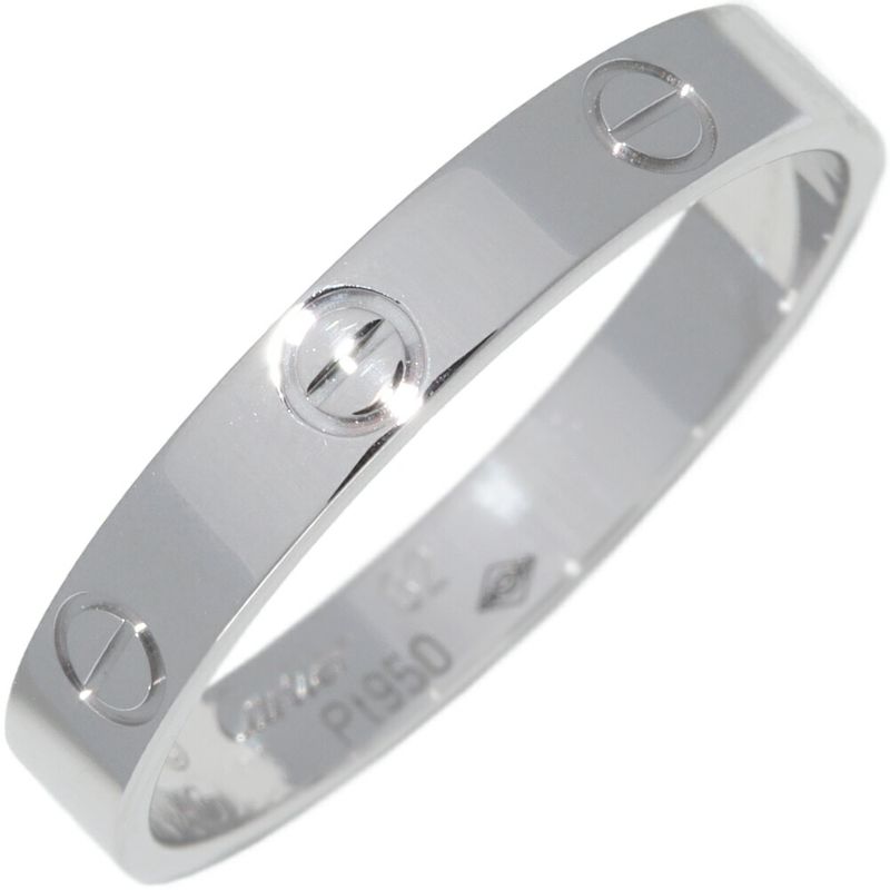 Cartier Ring Pt950 Love Ring Small Model Mini Love Ring Love Wedding Ring B40853