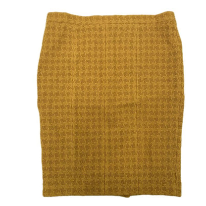 Chanel Coco Mark Tweed Skirt P5918v04417 Yellow Size 42