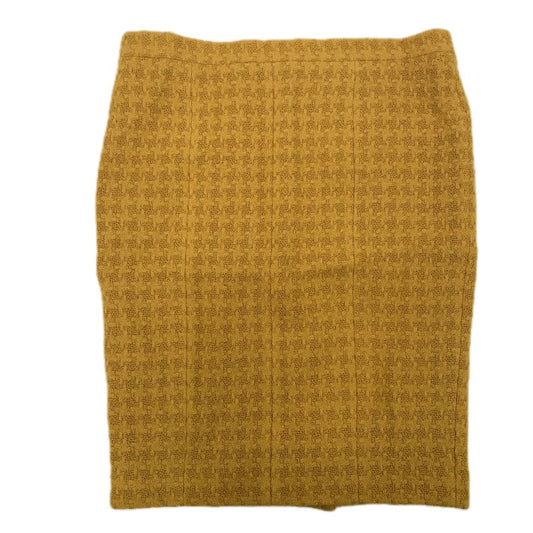 Chanel Coco Mark Tweed Skirt P5918v04417 Yellow Size 42