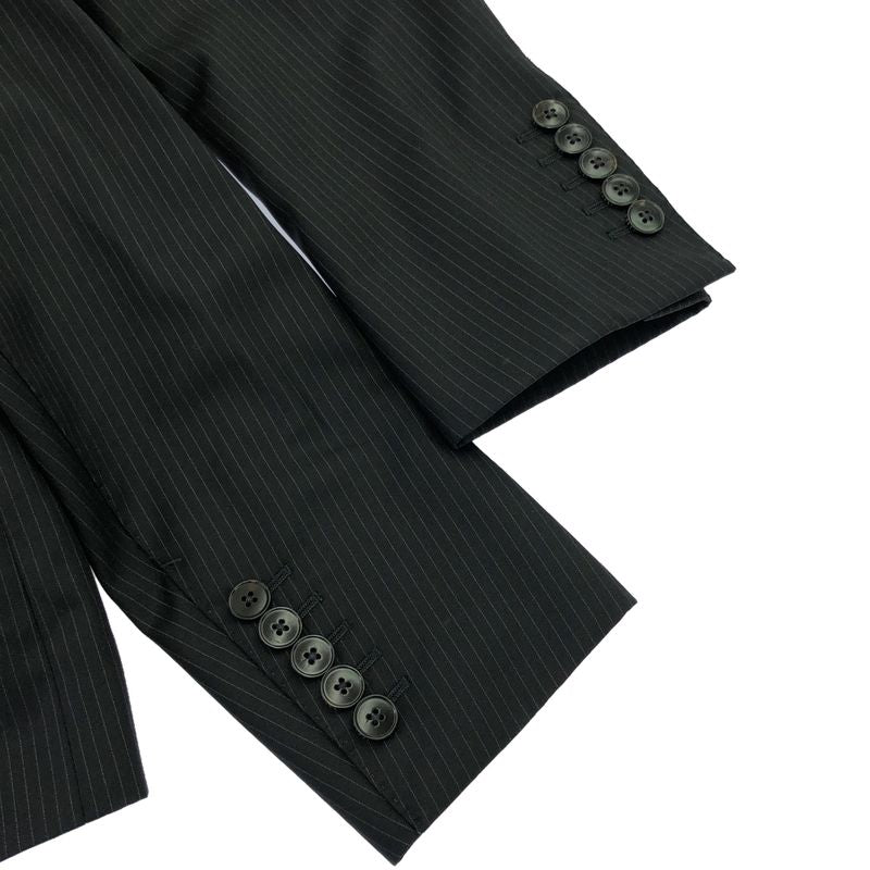 Gucci Notched Lapel 2b Striped Set-Up Suit 281afb Black 44