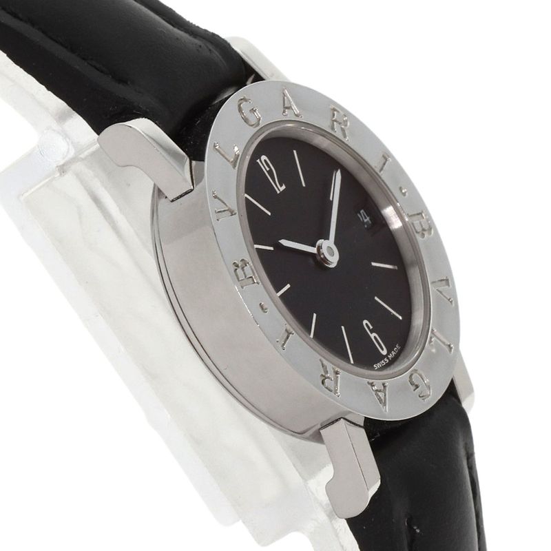 Bvlgari Bb23sl Bvlgari Watch SS Leather Ladies