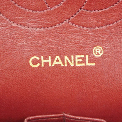 Chanel Shoulder Bag Matelasse Lambskin Black Gold Hardware Women