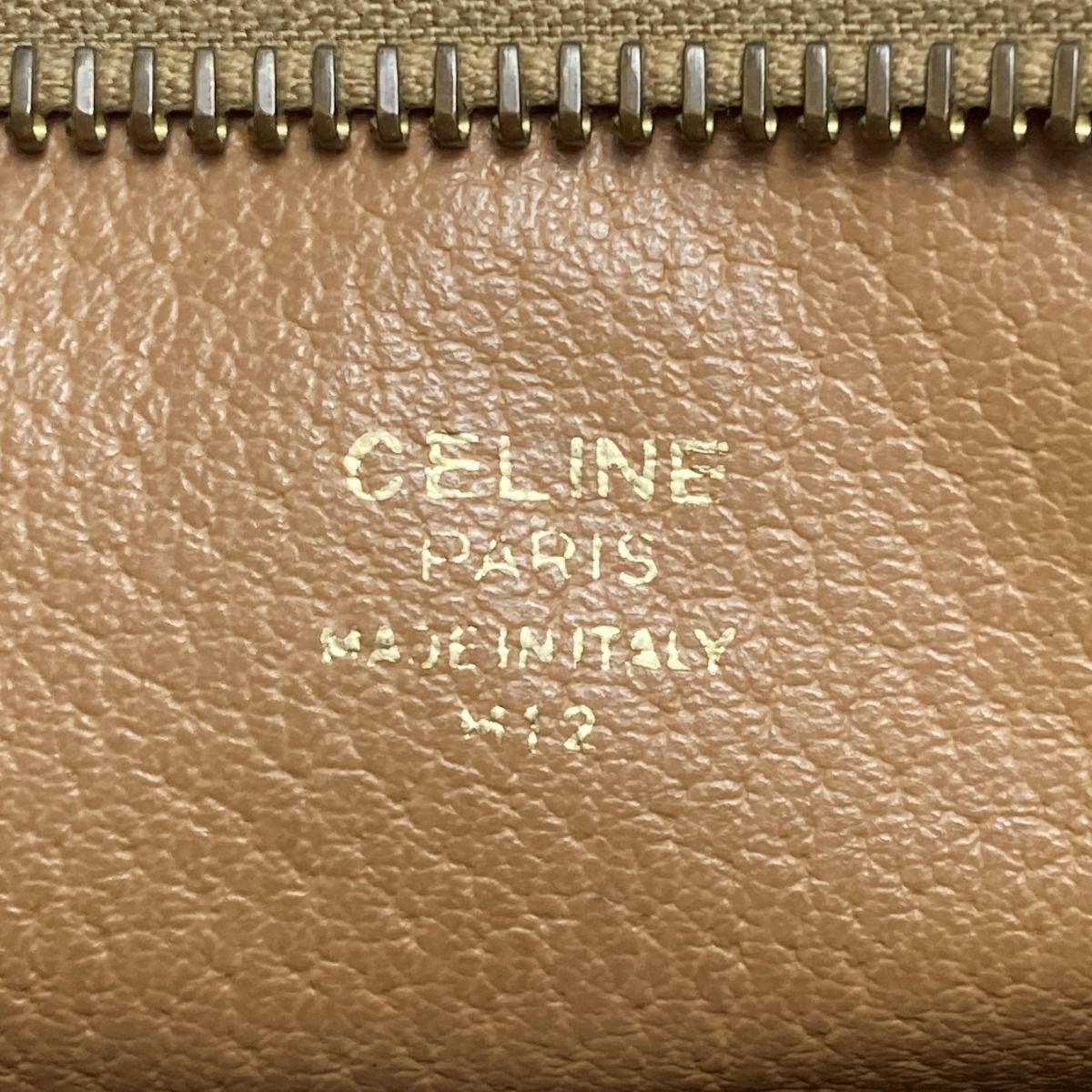 Celine Macadam Pattern Clutch Bag Brown PVC×leather Second Bag