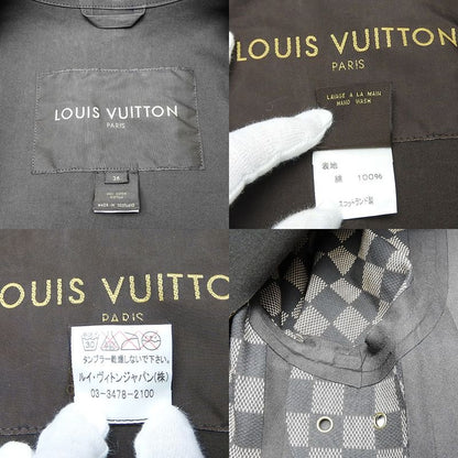 Louis Vuitton Trenchcoat 13196 Cotton Brown - Mackintosh Damier Women Louis
