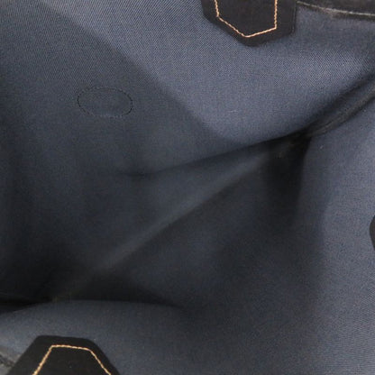 Gucci Old Gucci Sherry Line Micro GG 002-63-0048 PVC Black Tote Bag Black 0769