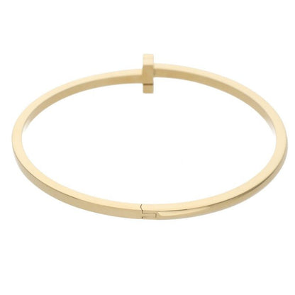 Tiffany & Co T One Narrow Hinge 18K Yellow Goldbangle Men's