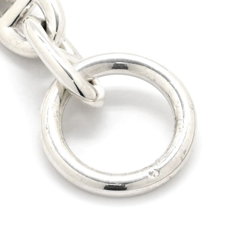 Hermes Bracelet Chaine D'ancre MM Silver 925 Silver 15 Frames Star Ring Silver