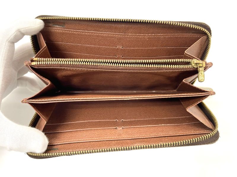 Louis Vuitton Monogram Zippy Wallet Round Zip Long Wallet M60017 Brown Made In