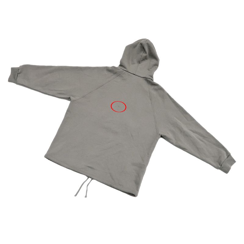 Gucci Half Zip Sweat Parka S Gray 644656 100% Cotton Long Sleeve