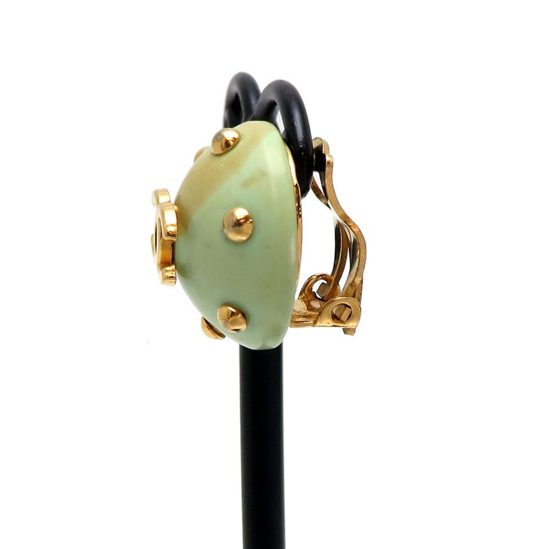 Chanel Pearlescent Embellished Gold Tone