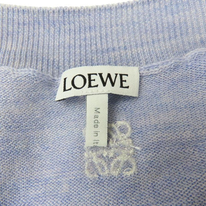 Loewe Cardigan XS Wool Ivory Sac Blue Asymmetrical Bicolor Apparel Women Ladies