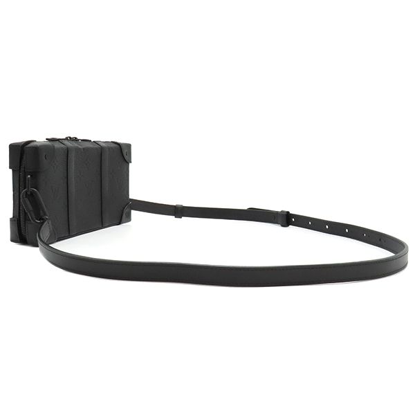 Louis Vuitton Shoulder Bag Soft Trunk Wallet Taurillon Leather Black Hardware