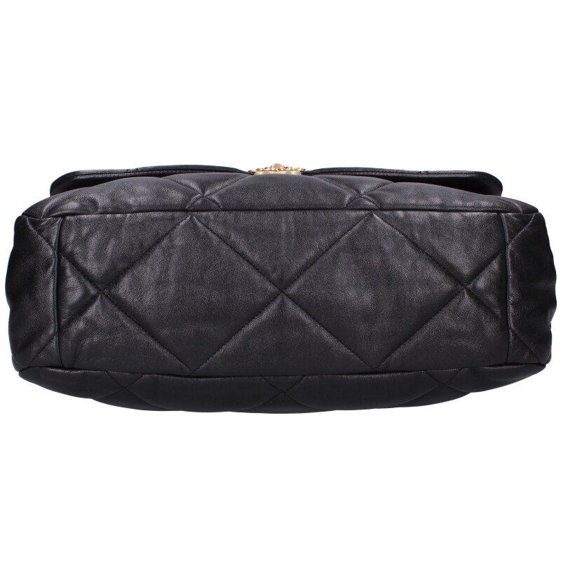 Chanel As1162 Chanel19 Maxi Flap Shiny Lamb Skin 2WAY Shoulder Bag Men's