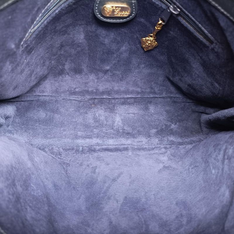 Gucci Hobo Navy Leather 001-06