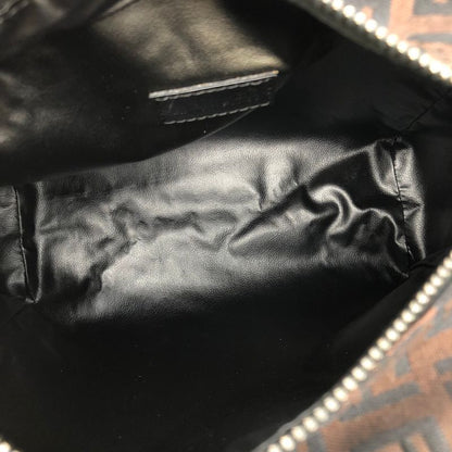 Fendi 2454 8n0000 Handbag Mini Bag Zucchino Canvas Leather Brown Women Men