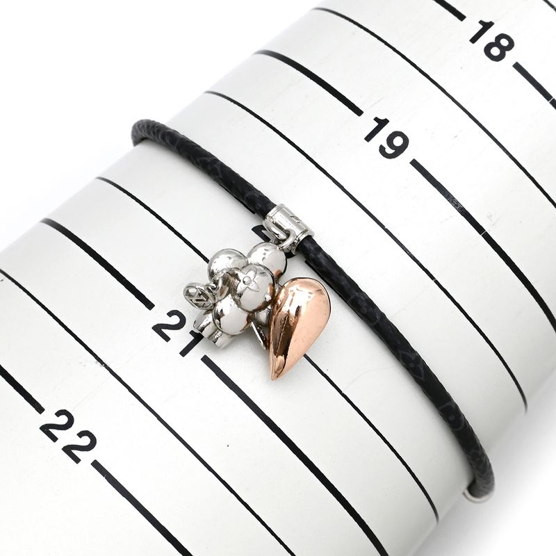 Louis Vuitton Bracelet Vivienne Amour Metal Monogram Canvas Eclipse Pear