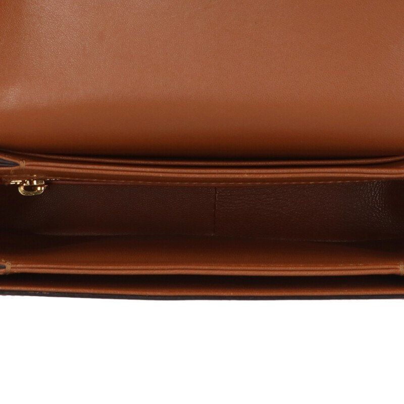 Celine 188882egc Teen Triomphe Textile Calfskin Shoulder Bag Women