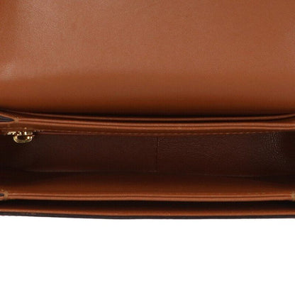 Celine 188882egc Teen Triomphe Textile Calfskin Shoulder Bag Women