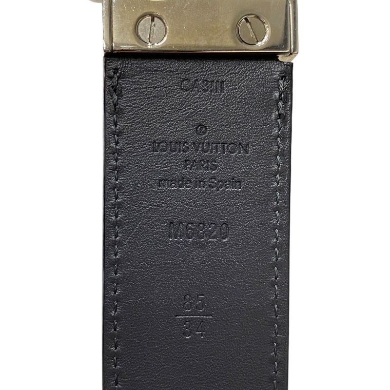 Em0334 Louis Vuitton M6820 Belt Santure Avventur Leather Belt 85 34 Black